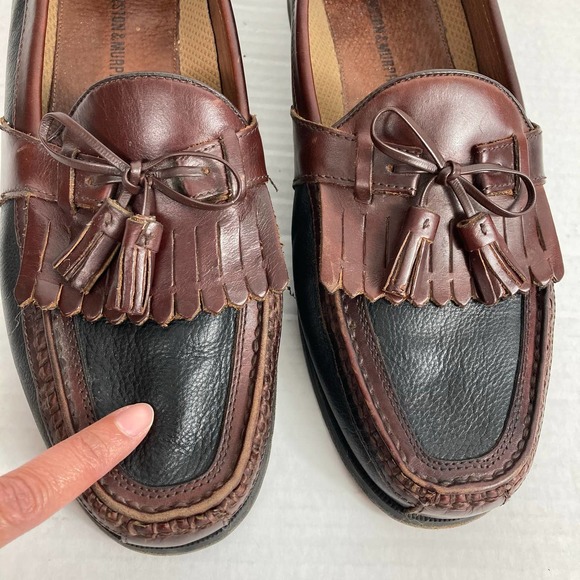 Johnston & Murphy Leather Kiltie Tassel Loafers - Picture 3 of 12